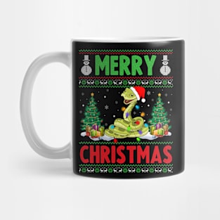 Funny Snake Animal Lover Xmas Lighting Snake Christmas Mug